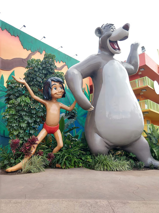 Disney World's Pop Century Resort Hippy Dippy Pool Area