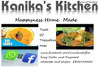 Kanika's Kitchen menu 1