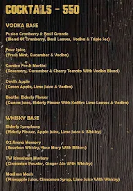 The Stadium Bar menu 2