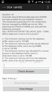 Oracle DBA OCA 1z0-052 test Screenshots 4