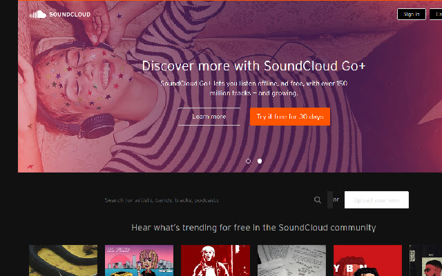 DarkCloud - SoundCloud Dark Mode chrome extension