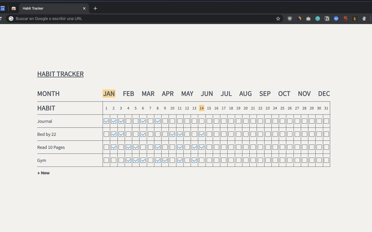 Habit Tracker Preview image 0