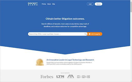 Docket Alarm - Quick Search