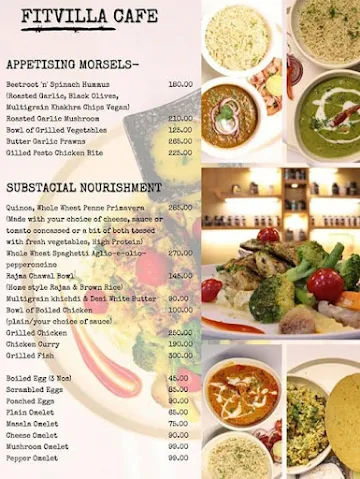 Fitvilla Cafe menu 