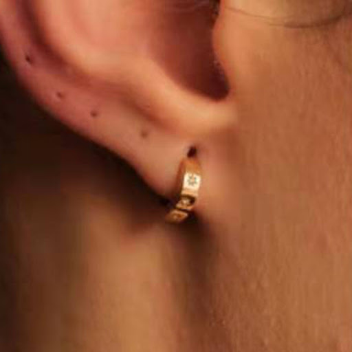 Title 3, Six-pointed Star Meteor Stud Earrings For Women...