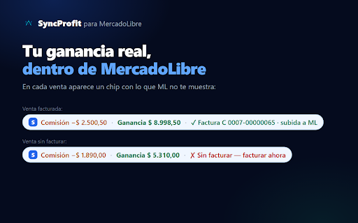 SyncProfit para MercadoLibre screenshot 2