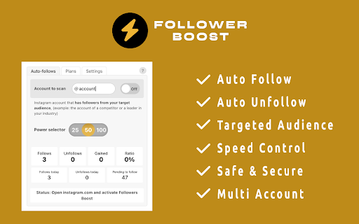 Follower Boost | Automação de seguidores