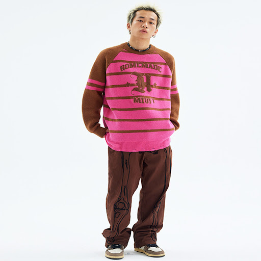 Title 2, American Plush Striped Tattered Sweaters Cut fo...