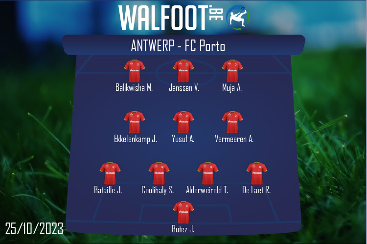 Composition Antwerp | Antwerp - FC Porto (25/10/2023)