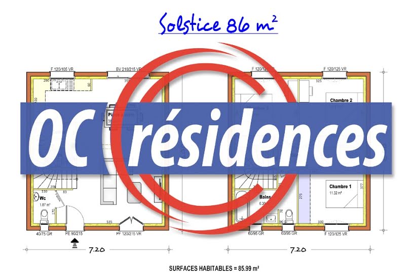  Vente Terrain + Maison - Terrain : 400m² - Maison : 86m² à Revel (31250) 