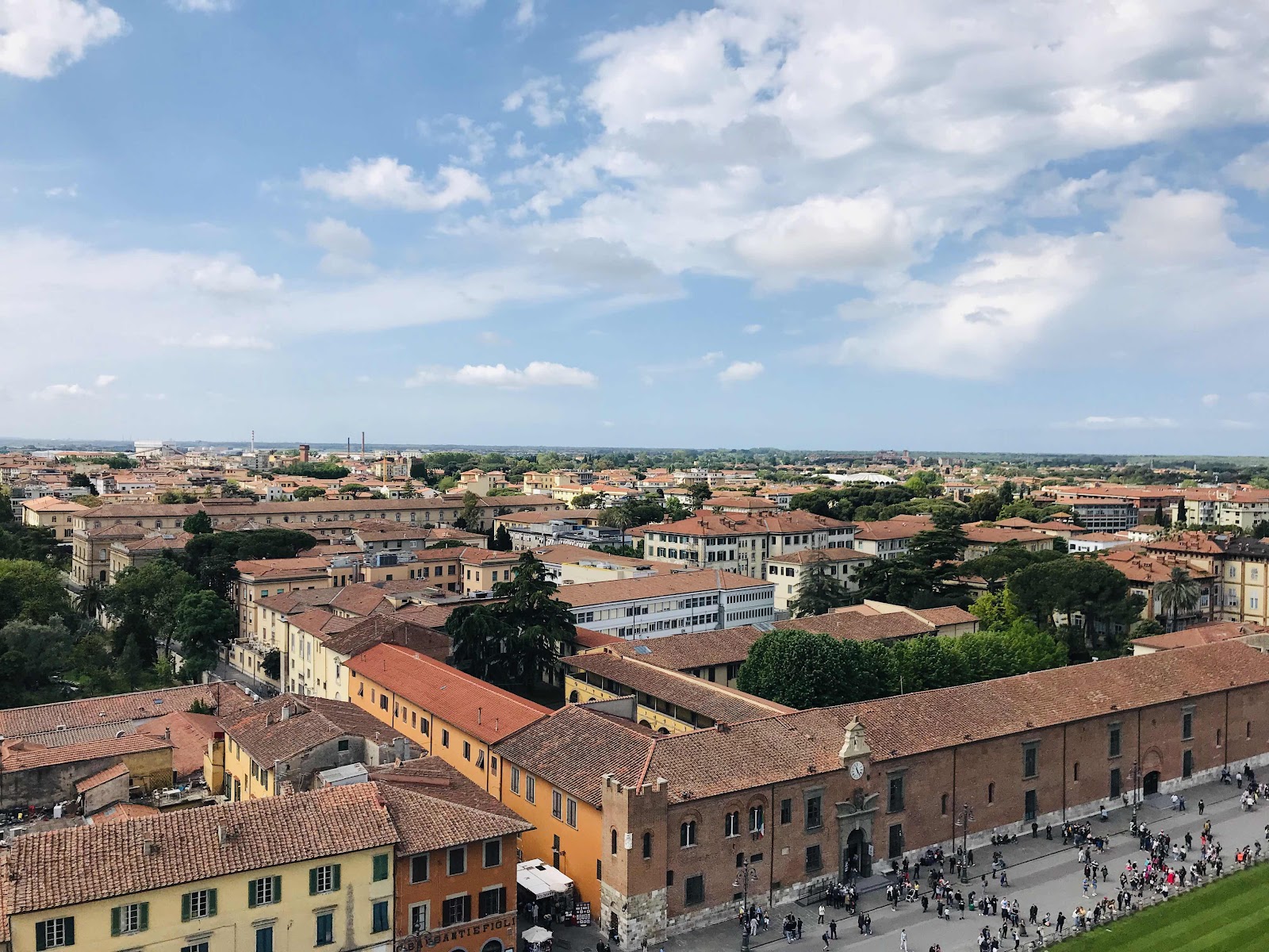 The view of the town