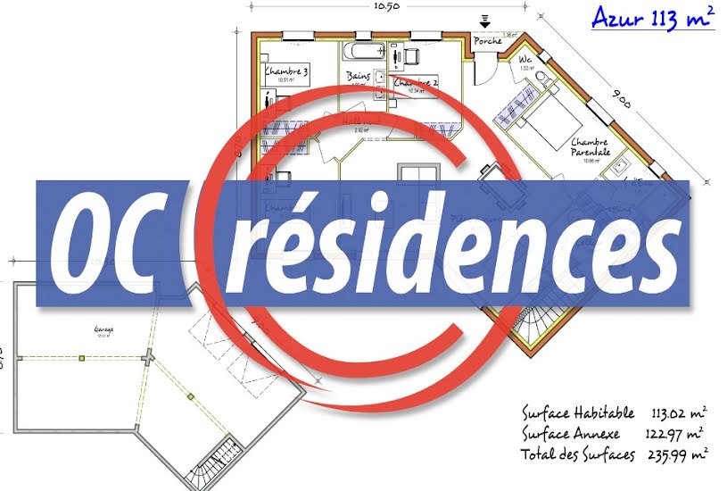  Vente Terrain + Maison - Terrain : 544m² - Maison : 115m² à Lagarde (31290) 