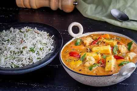 Kadhai Paneer With Rice