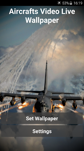 Screenshot Aircrafts Video Live Wallpaper