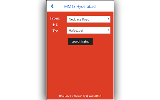 MMTS Time Table