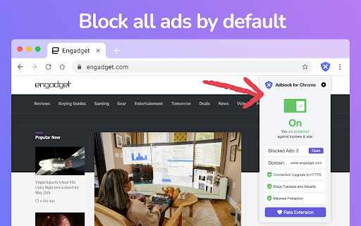 Adblock - ad blocker for Chrome