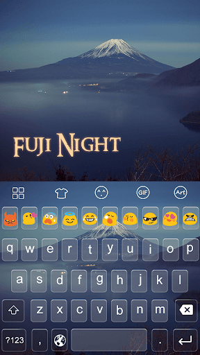 Emoji Keyboard-Fuji Night