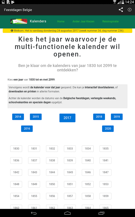 Belgian Holidays Calendar Android Apps on Google Play