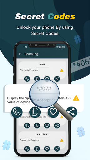 Screenshot Android phone secret codes