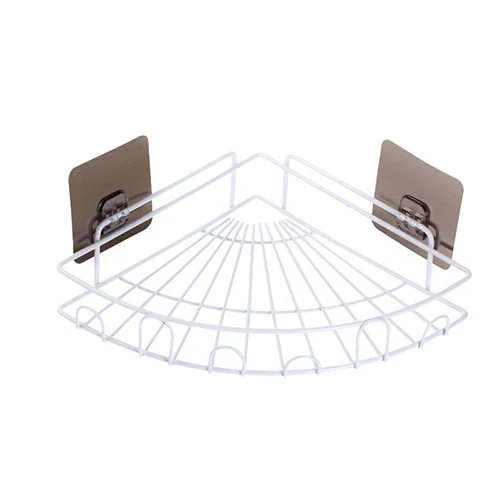 Étagère d'angle murale pour salle de bain Pengtu en gros, suspendue, étagère de rangement pour salle de bain domestique en plastique