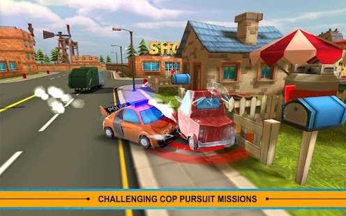Blocky Cop Pursuit Terrorist (Mod Money)