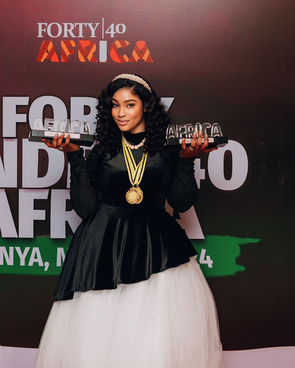 Hair Entrepreneur Sarah Ibeabuchi after bagging two awards at Forty Under 40 Africa Awards