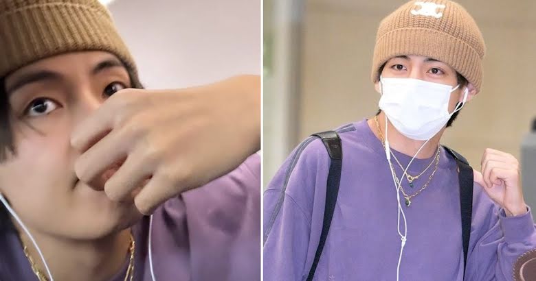 BTS V News / ʟᴀʏᴏ(ꪜ)ᴇʀ on X: Kim Taehyung at the ICN International airport  media photos : a thread  / X