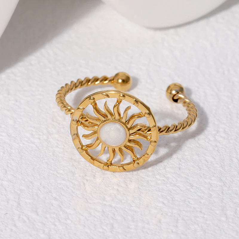 Ring Niche Design Eenvoudige Gratievolle Stijl Verguld Dames Sieraad Perfect Cadeau Elegantie Tijdloze Schoonheid