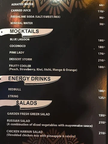 Food Mafia menu 