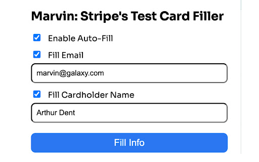 Marvin Stripe's Test Card Filler