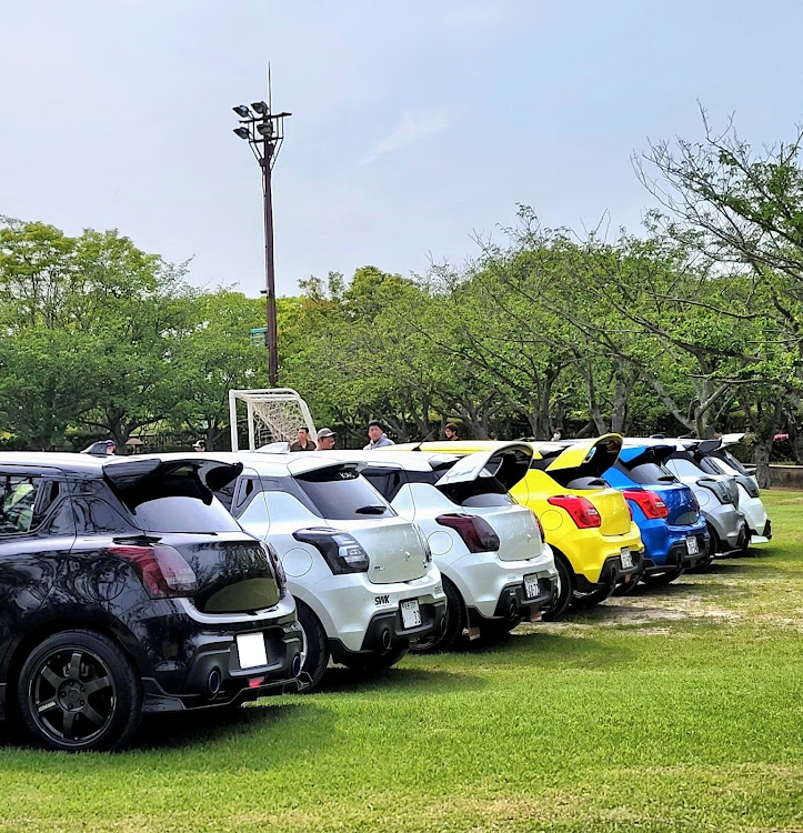 スイフトスポーツのSWIFTだらけの・きゅうすい春オフ楽しかったです・出会いに感謝✨・楽しいGWをお過ごしください🍀*゜に関するカスタム事例の投稿画像5枚目