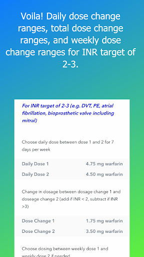 Warfarin Dose Calculator