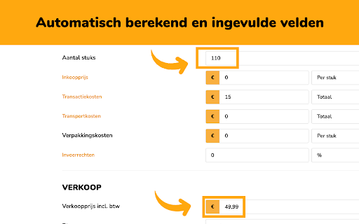 Bol Winstcalculator (Business Mine)