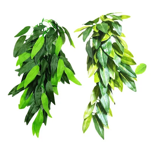 Reptile Plant Decoration Reptile Plants With Suction Cup For Amphibian Lizard Snake Climbing Vine Pets Tank Habitat Deco