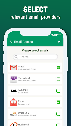 All Email Access with call screening