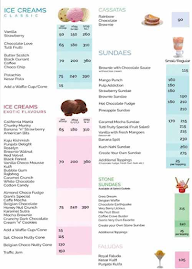 Giani's Ice Cream menu 3