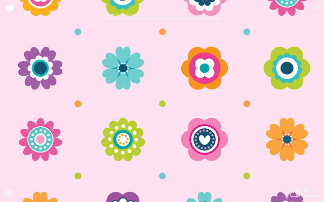 Flower Patterns HD Wallpaper New Tab Theme