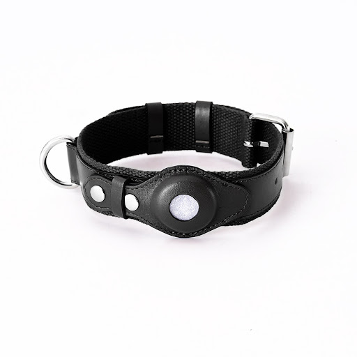 Title 4, AirTag Pet Collar Tracker Protective Cover Leat...
