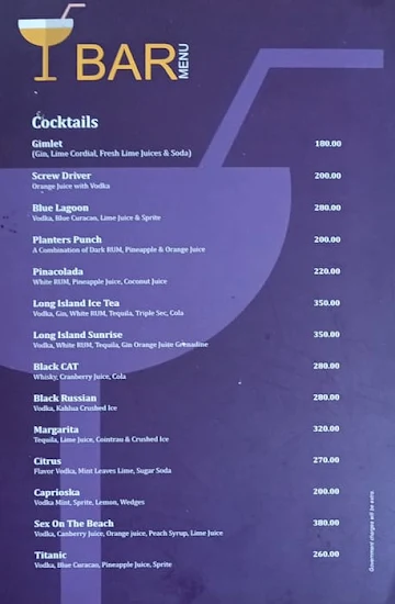 Tejas Dhaba menu 