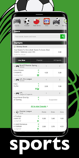 LiveSport Guide for Betway