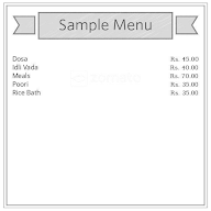 Srinivasa Upahara menu 2