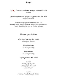 Amaranta - The Oberoi menu 4