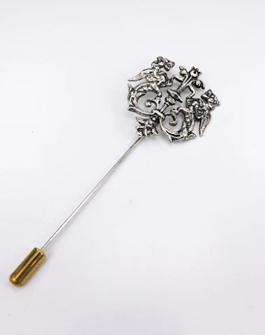 Broche coréenne rétro Double Lion, - 1