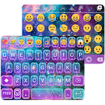Cover Image of Descargar Galaxy Glitter Emoji Keyboard 1.1.5 APK