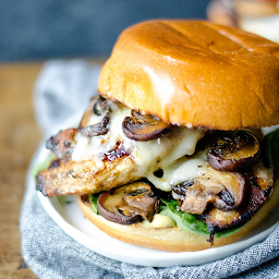 Mushroom & Mozzarella Chicken Sandwich