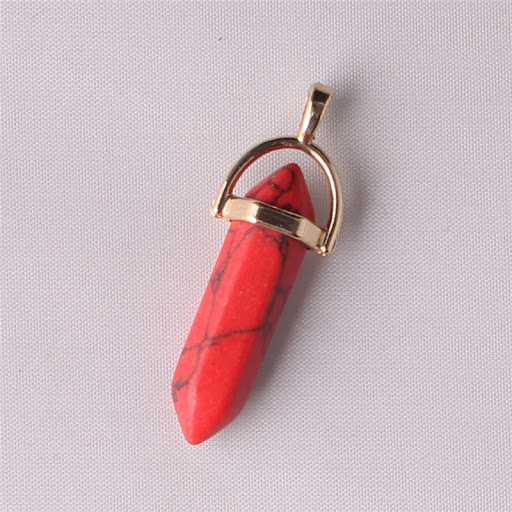 Title 14, Quartz Crystal Gold Plated Buckle Hexagon Prism...