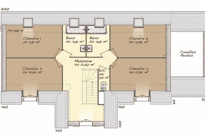  Vente Terrain + Maison - Terrain : 800m² - Maison : 145m² à Le Boulay-Morin (27930) 