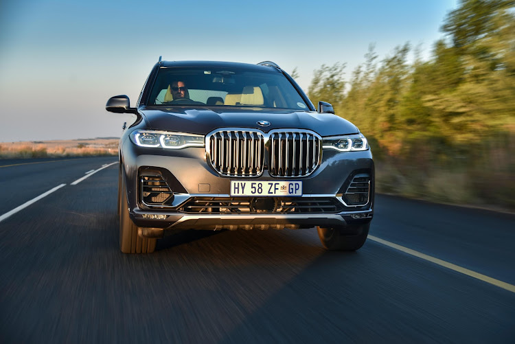 In your face: BMW's new family-sized SUV isn't subtle in any way.