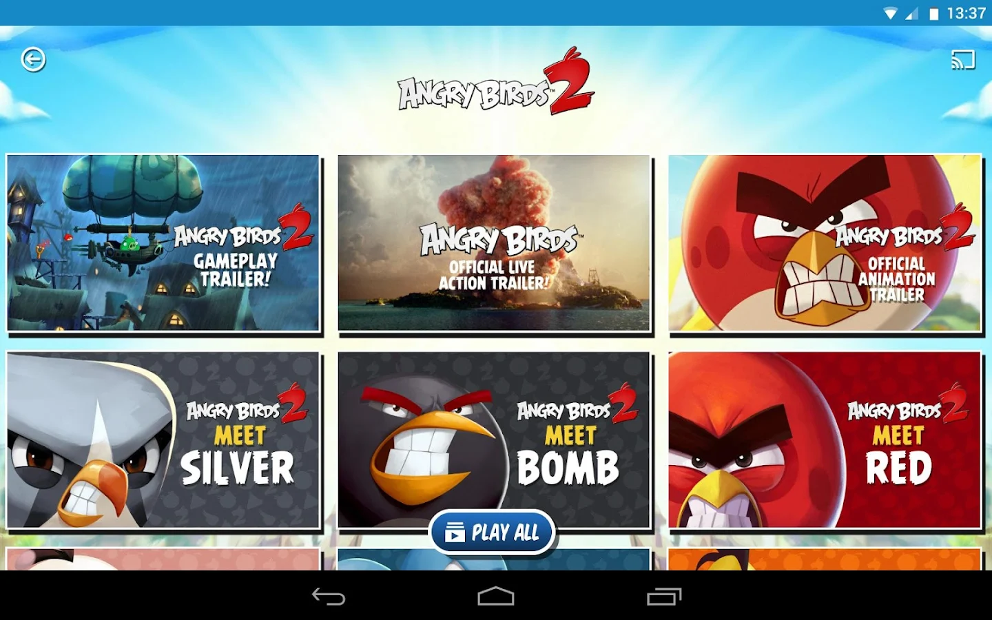   ToonsTV: Angry Birds video app: captura de tela 