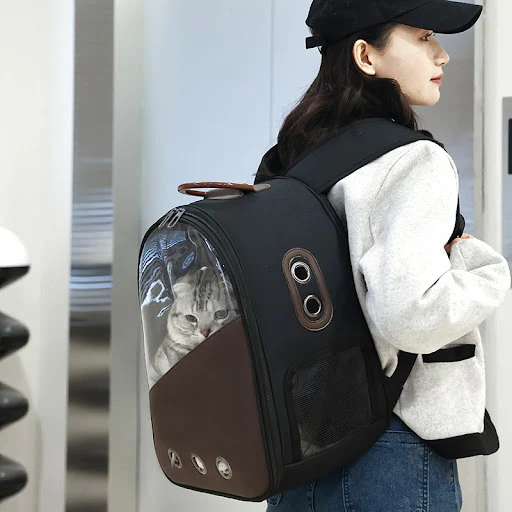 Cat Carrier Backpacks Large Capacity Window Transport Carrying Breathable Travel Bag Astronaut Pet Dog Space Bags High Q
